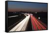 Rush Hour on the A8 Autobahn, Stuttgart, Baden Wurttemberg, Germany, Europe-Markus Lange-Framed Stretched Canvas