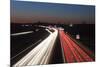 Rush Hour on the A8 Autobahn, Stuttgart, Baden Wurttemberg, Germany, Europe-Markus Lange-Mounted Photographic Print