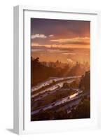 Rush Hour Storm - Sunset Oakland San Francisco  Vincent James-Vincent James-Framed Photographic Print