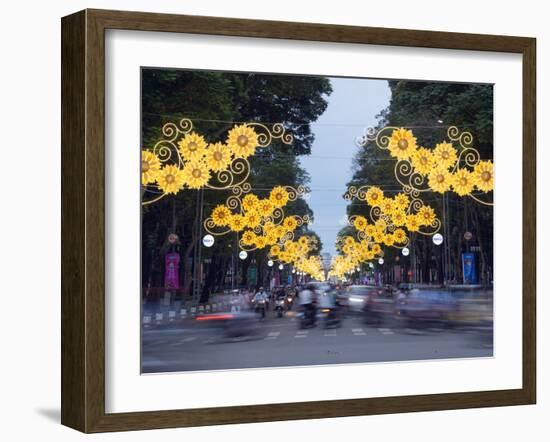 Rush Hour Traffic, Ho Chi Minh City (Saigon), Vietnam, Indochina, Southeast Asia, Asia-Christian Kober-Framed Photographic Print