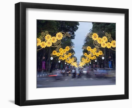 Rush Hour Traffic, Ho Chi Minh City (Saigon), Vietnam, Indochina, Southeast Asia, Asia-Christian Kober-Framed Photographic Print