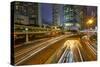 Rush hour traffic in Central, Hong Kong Island, Hong Kong, China, Asia-Fraser Hall-Stretched Canvas