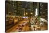 Rush hour traffic in Central, Hong Kong Island, Hong Kong, China, Asia-Fraser Hall-Stretched Canvas