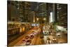 Rush hour traffic in Central, Hong Kong Island, Hong Kong, China, Asia-Fraser Hall-Stretched Canvas