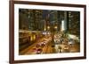 Rush hour traffic in Central, Hong Kong Island, Hong Kong, China, Asia-Fraser Hall-Framed Photographic Print