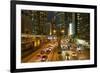 Rush hour traffic in Central, Hong Kong Island, Hong Kong, China, Asia-Fraser Hall-Framed Photographic Print