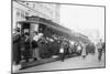 Rush Hour Traffic in Washington, DC Packs Trolley Cars-null-Mounted Art Print