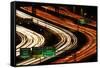 Rush Hour Traffic on Interstate 5-Paul Souders-Framed Stretched Canvas