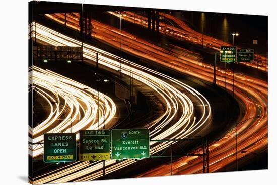 Rush Hour Traffic on Interstate 5-Paul Souders-Stretched Canvas