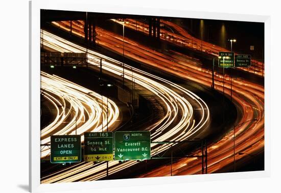 Rush Hour Traffic on Interstate 5-Paul Souders-Framed Photographic Print