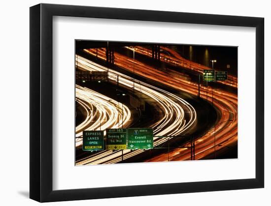 Rush Hour Traffic on Interstate 5-Paul Souders-Framed Photographic Print