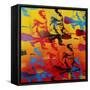 Rush Hour-Abstract Graffiti-Framed Stretched Canvas