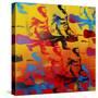 Rush Hour-Abstract Graffiti-Stretched Canvas