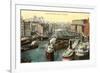 Rush Street, River, Chicago, Illinois-null-Framed Premium Giclee Print