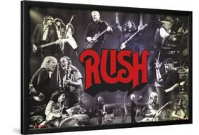 RUSH - THROUGH THE YEARS-null-Lamina Framed Poster