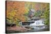 Rushing Creek and Old Gristmill-Owaki/Kulla-Stretched Canvas