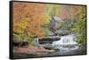 Rushing Creek and Old Gristmill-Owaki/Kulla-Framed Stretched Canvas