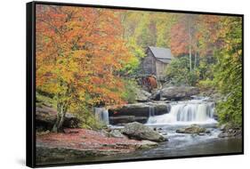 Rushing Creek and Old Gristmill-Owaki/Kulla-Framed Stretched Canvas