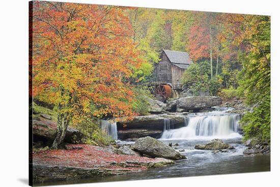 Rushing Creek and Old Gristmill-Owaki/Kulla-Stretched Canvas