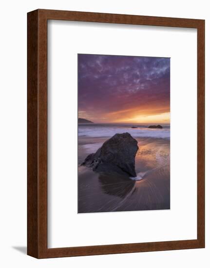 Rushing Tides Sunset Seascape, Marshall Beach, San Francisco-Vincent James-Framed Photographic Print