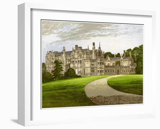 Rushton Hall, Northamptonshire, Home of the Clarke-Thornhall Family, C1880-AF Lydon-Framed Giclee Print