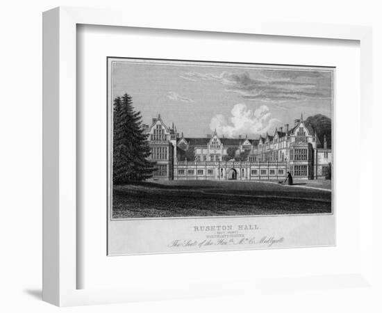 Rushton Hall, Northamptonshire-null-Framed Art Print