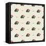 Rusian Bear Seamless Pattern-vector pro-Framed Stretched Canvas