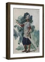 Ruslan, Costume Design for the Opera Ruslan and Lyudmila-Valentin Alexandrovich Serov-Framed Giclee Print