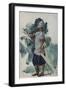 Ruslan, Costume Design for the Opera Ruslan and Lyudmila-Valentin Alexandrovich Serov-Framed Giclee Print