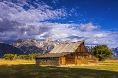 The Moulton Barn on Mormon Row, Grand Teton National Park, Wyoming, USA.-Russ Bishop-Photographic Print