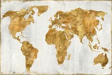 The World - Bronze on Gold-Russell Brennan-Art Print