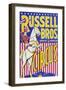 "Russell Bros--Greater American Circus", Circa 1940-null-Framed Giclee Print