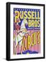 "Russell Bros--Greater American Circus", Circa 1940-null-Framed Giclee Print