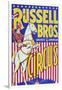 "Russell Bros--Greater American Circus", Circa 1940-null-Framed Giclee Print