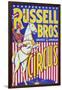 "Russell Bros--Greater American Circus", Circa 1940-null-Framed Giclee Print