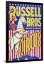 "Russell Bros--Greater American Circus", Circa 1940-null-Framed Giclee Print