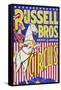 "Russell Bros--Greater American Circus", Circa 1940-null-Framed Stretched Canvas
