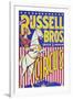 "Russell Bros--Greater American Circus", Circa 1940-null-Framed Giclee Print