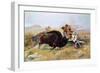 Russell: Buffalo Hunt-Charles Marion Russell-Framed Giclee Print