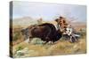 Russell: Buffalo Hunt-Charles Marion Russell-Stretched Canvas