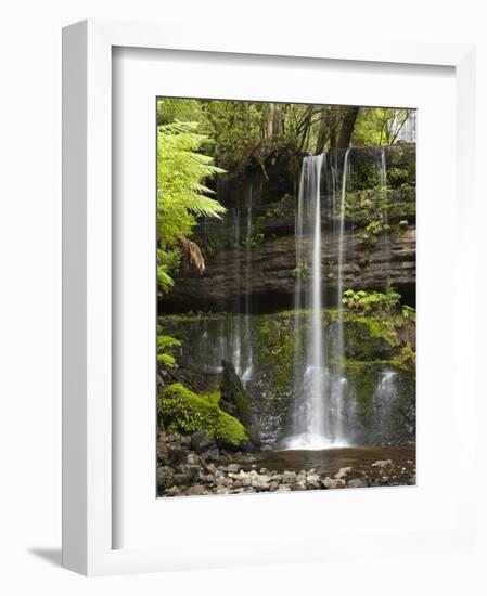 Russell Falls, Mount Field National Park, Tasmania, Australia-David Wall-Framed Photographic Print