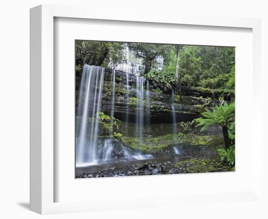 Russell Falls, Mount Field National Park, UNESCO World Heritage Site, Tasmania, Australia, Pacific-Jochen Schlenker-Framed Photographic Print