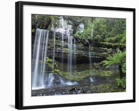 Russell Falls, Mount Field National Park, UNESCO World Heritage Site, Tasmania, Australia, Pacific-Jochen Schlenker-Framed Photographic Print