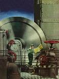 "How to Operate a Power Plant," Saturday Evening Post Cover, October 2, 1943-Russell Patterson-Stretched Canvas