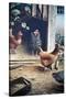 Russell’s chickens-Kevin Dodds-Stretched Canvas