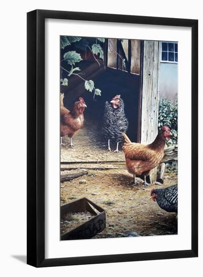 Russell’s chickens-Kevin Dodds-Framed Premium Giclee Print