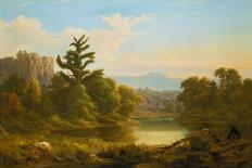 Wooded River Landscape, Pennsylvania (Monarch of the Grove)-Russell Smith-Framed Stretched Canvas