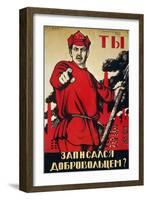 Russia: Army Poster, 1920-Dmitry Moor-Framed Giclee Print