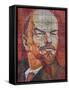 Russia, Black Sea Coast, Sochi, Riviera Park, Revolutionary Mosaic of Vladimir Lenin-Walter Bibikow-Framed Stretched Canvas