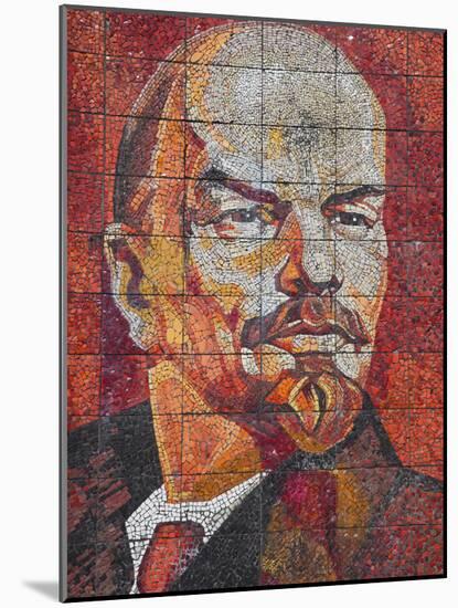 Russia, Black Sea Coast, Sochi, Riviera Park, Revolutionary Mosaic of Vladimir Lenin-Walter Bibikow-Mounted Photographic Print